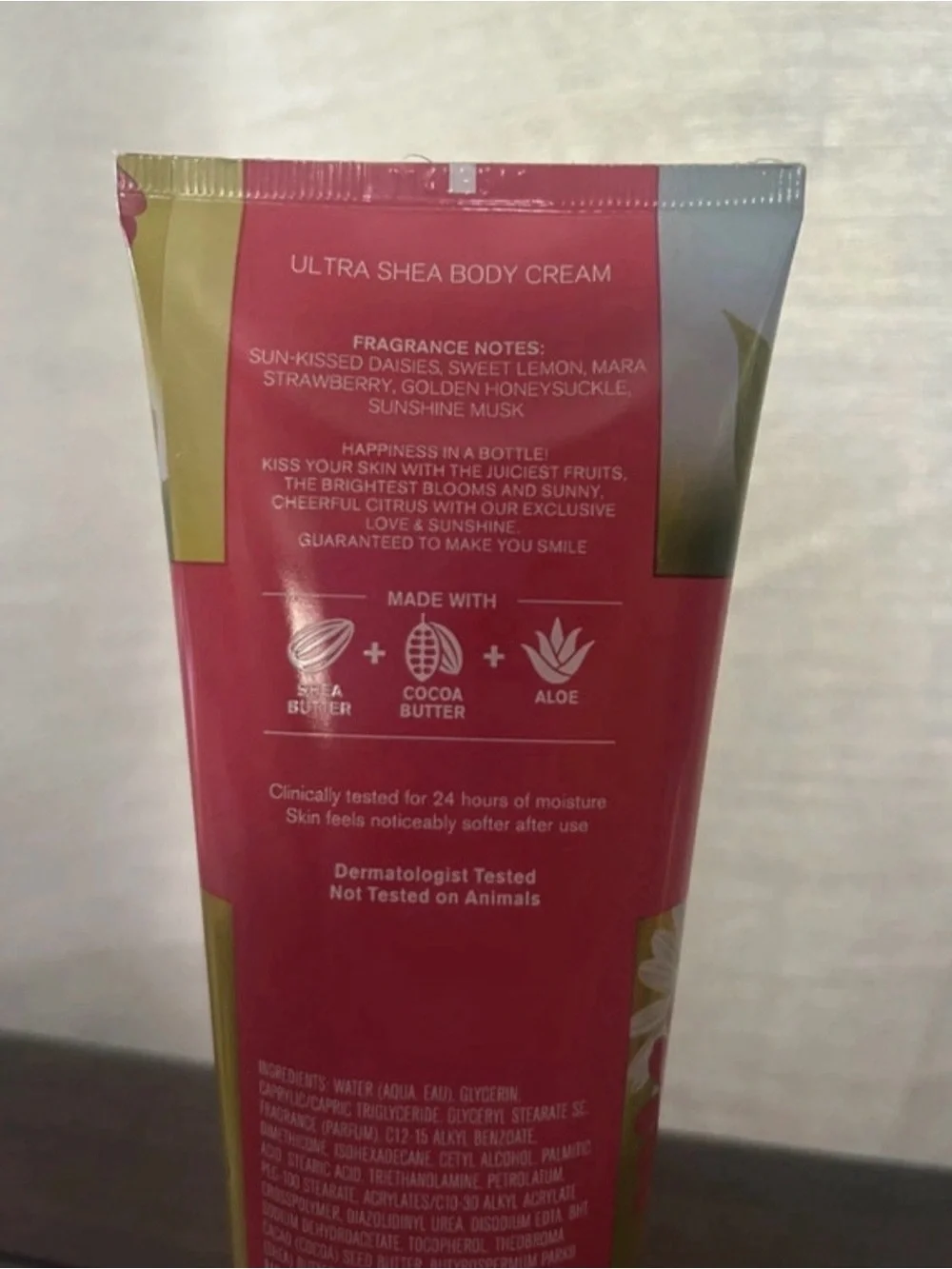 Love & Sunshine Ultra Shea Body Cream - Bright Floral Tube